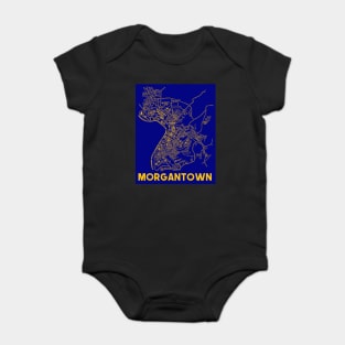 Morgantown Map Baby Bodysuit